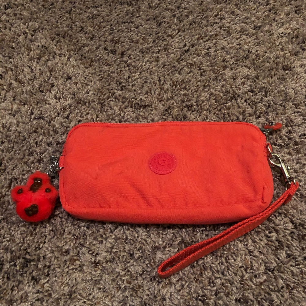 Kipling Pink Bernard Wristlet
